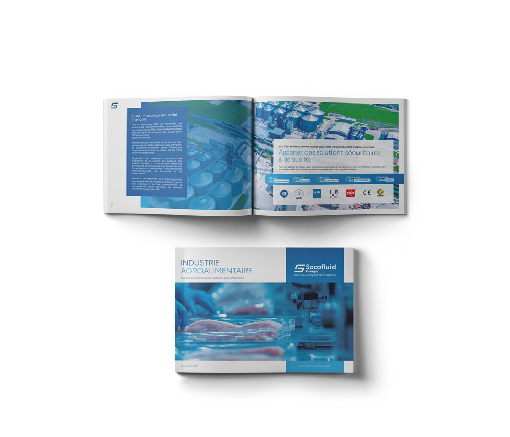 Brochures applications print - Groupe Socafluid