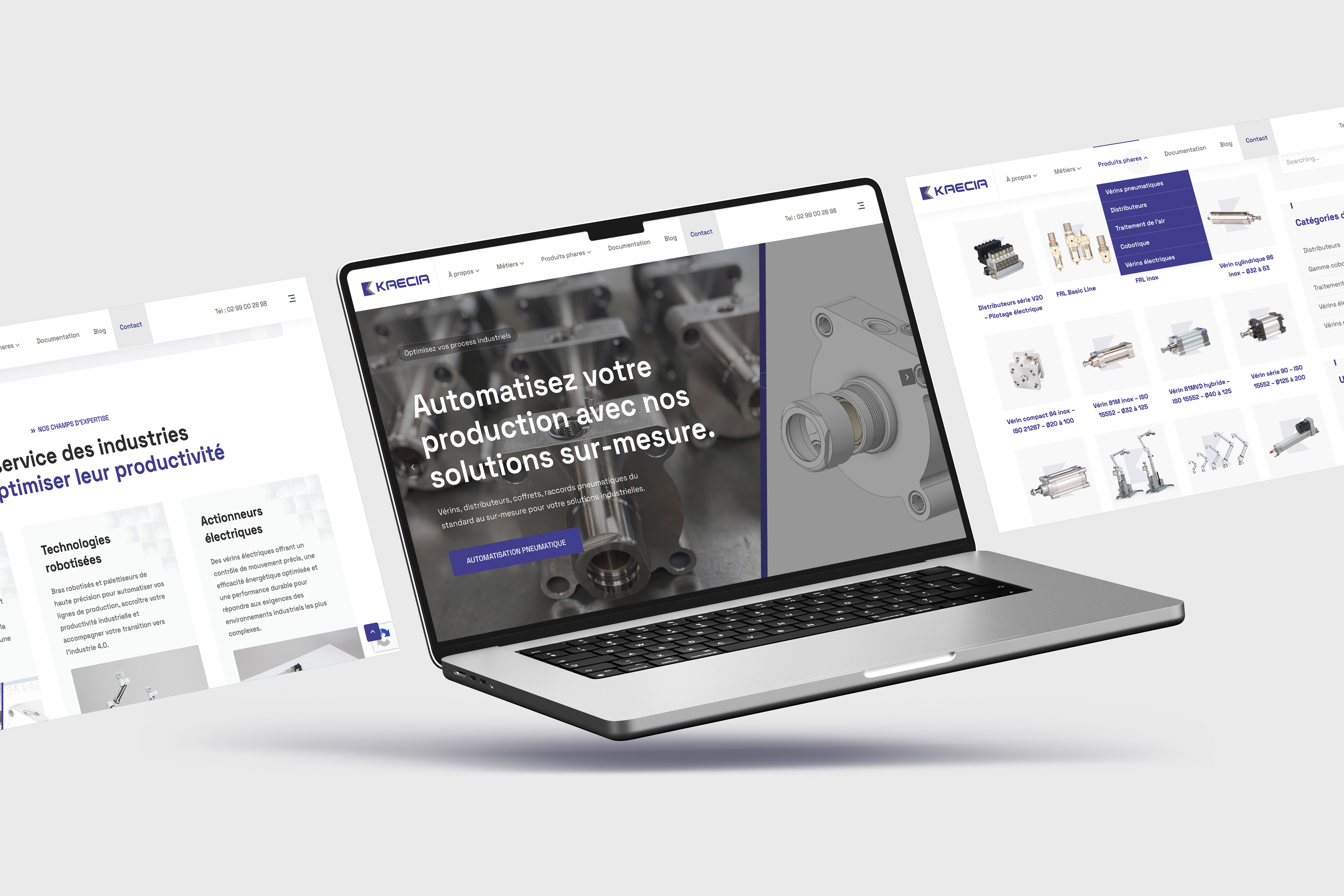 Conception UX/UI du site web Kaecia